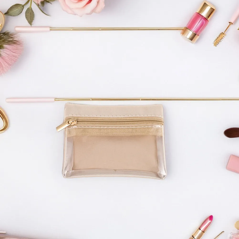 

Набор из 5 прозрачных мини-органайзеров для украшений: дорожные сумки на молнии для колец, серег, браслетов