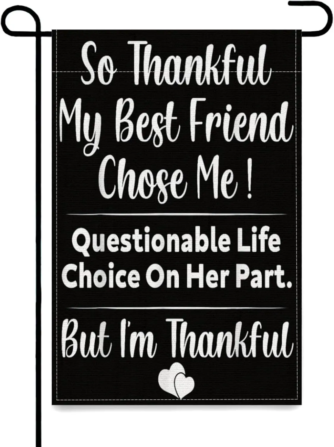 So Thankful My Best Friend Chose Me Funny Best Friend Garden Flag,12x18 Inch Great for Welcoming Guests or Celebrating Speci yyi