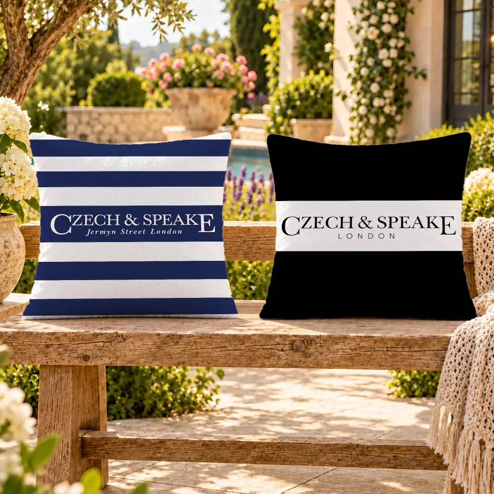 Brand Fragrance Czech & Speake Cushion Cover Soft Plush Throw Pillow Cover Washable Sofa Bed Patio Chair Home Decor