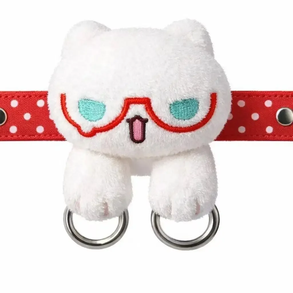 Kawaii Cartoon-Katzen-Schlüsselanhänger, Niedlicher Flauschiger Kätzchen-Taschenanhänger, Schlüsselring, Rucksack-Dekoration, Kreatives Geschenk für Schülerinnen, Accessoires – Detail 9