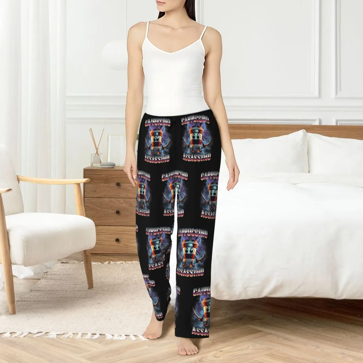 

Custom Women's Italian Brainrot Pajama Pants Print Animals Cartoon Sleep Sleepwear Bottoms with Pockets