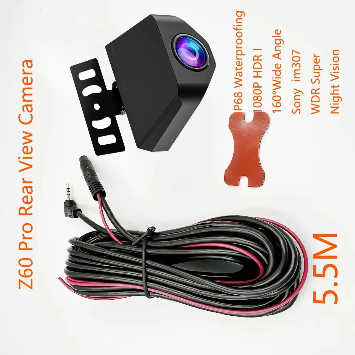 Cámara trasera WOLFBOX mejorada con WDR para G840S / G840H / G930 / G850, cámara de visión trasera para coche AHD impermeable de 1080P