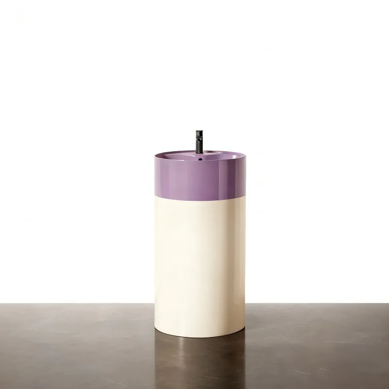 

Color column basin Floor-to-ceiling wash basin Household bathroom Wash table Integrated