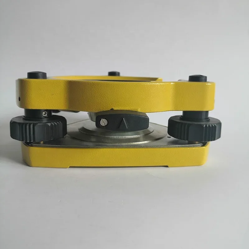 High Precise Yellow Robotic Tribrach With Optical Plummet With Circular Bubble For Total Station Survey