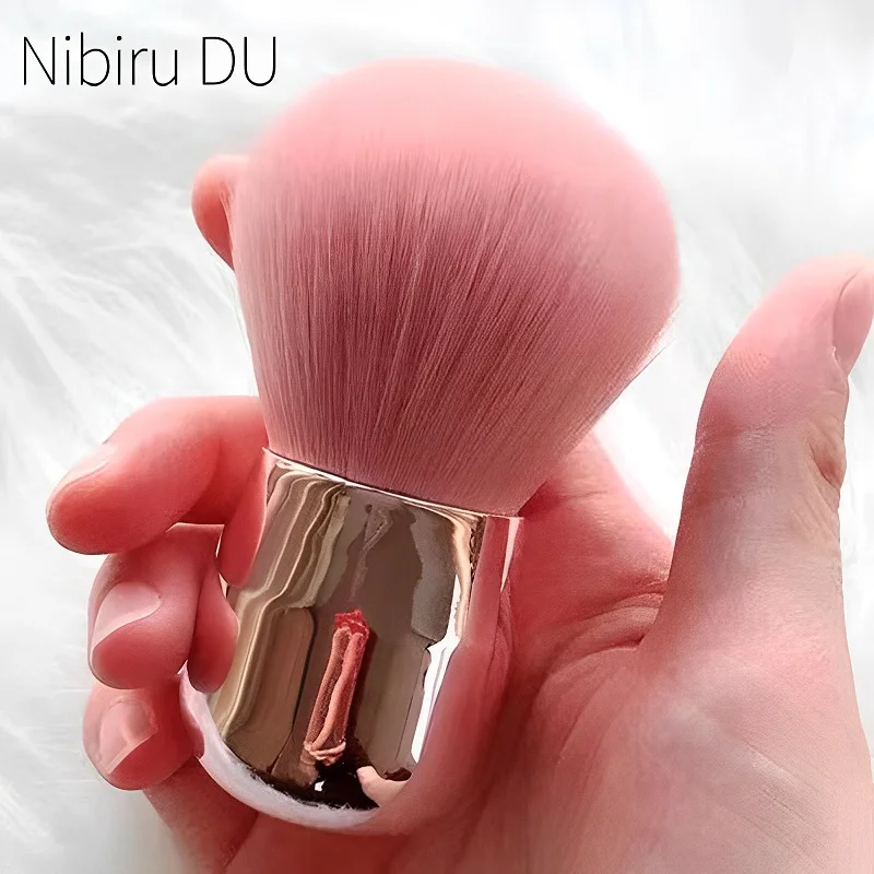 Round Nail Dust Brush Large-sized Remove Nail Dust Brushes Acrylic UV Gel Polish Powder Cleaning Tool Manicure Accessories