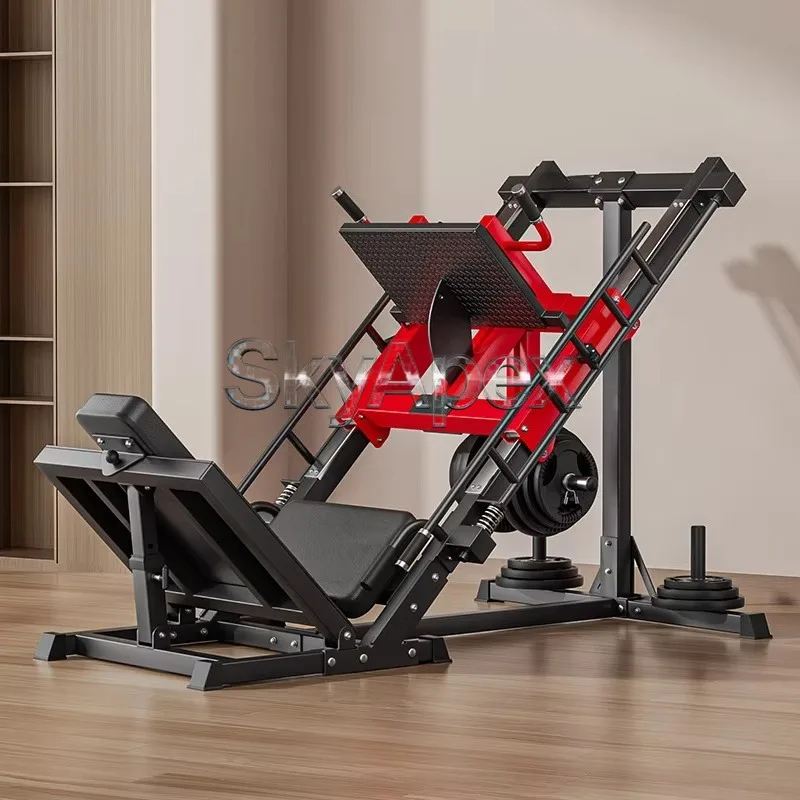 Dual Function Inverted Leg Press Machine Leg Strength Trainer Hack Squat Home Gym Equipment Heavy Duty Stable Safe Durable