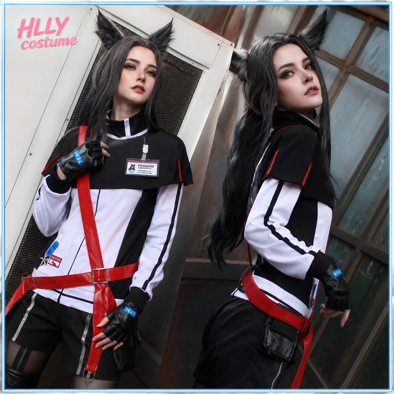 

Texas Arknights Cosplay Costume Full Set Rhodes Island Character Uniform Outfit Women Halloween Party Wear
