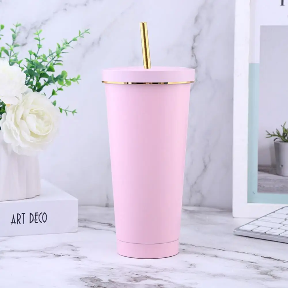 Gradient Diamond Coke Slip Cup Portable Large Capacity Stainless Steel Thermos Cup Beverage Container Insulated Mug 2024 New