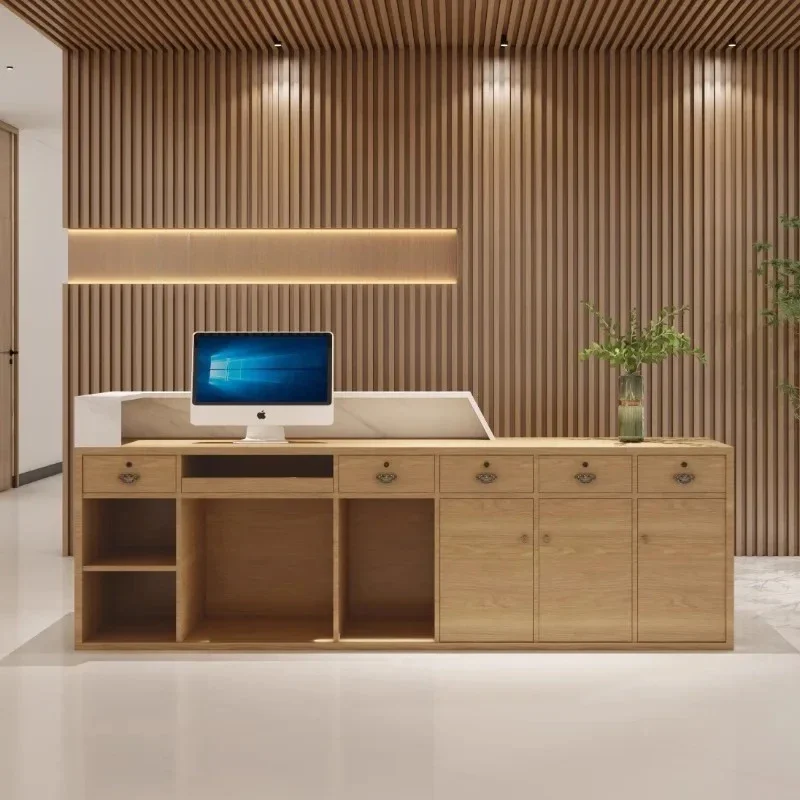 Shop Luxury Reception Desks Shelves Modern Restaurant Best Reception Desks Company Simple Design Escritorio Commercial Furniture