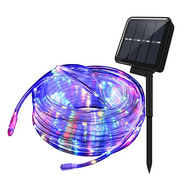 

Solar Garland Thread String Light for New Year Outdoor Waterproof Transparent Hose Copper Color Wire Decorative Lamp Belt 5M