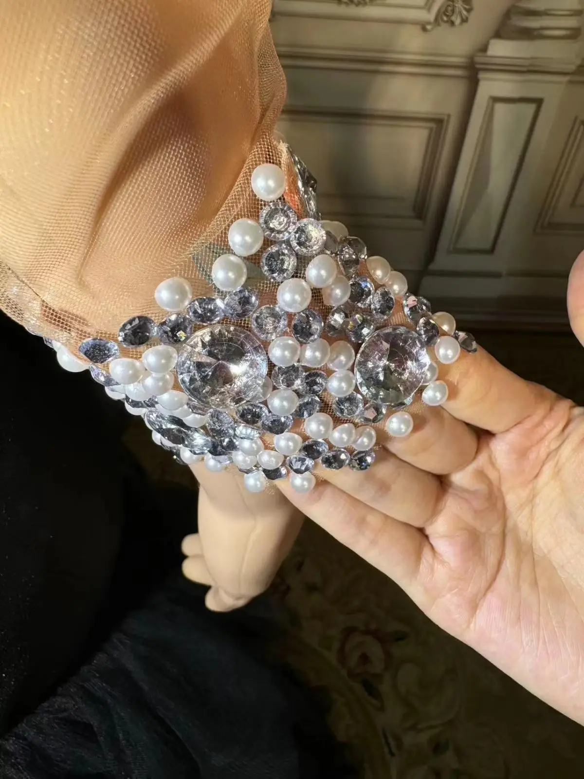 ZD High Quality Prom Gowns Luxury Rhinestone Bling Wedding Dress Birthday Outfit New Arrival Ruffle Prom