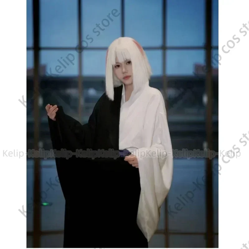 Anime Jujutsu Kaisen Uraume Cosplay Costume Wig Japanese Kimono Cape Monk Clothing Woman Halloween Traditional Festival Suit