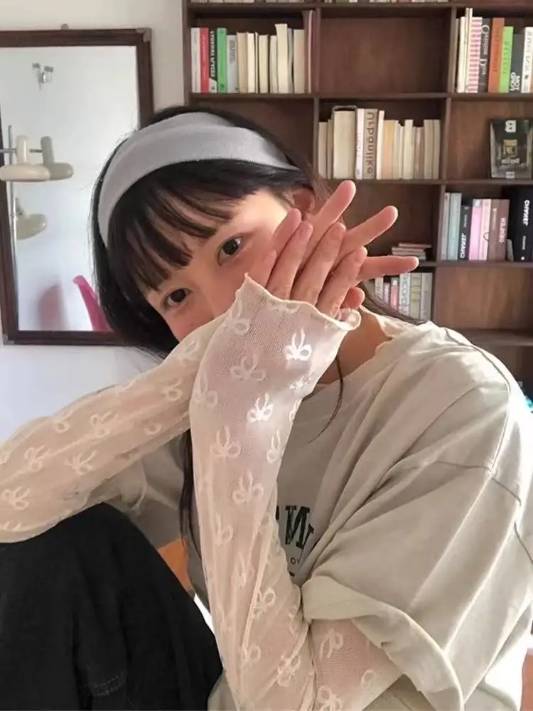 

Милая женская базовая блузка с длинным рукавом, кружевными вставками и узлами, сетчатая, весенняя, новая модель, облегающая, повседневная, модная, топ