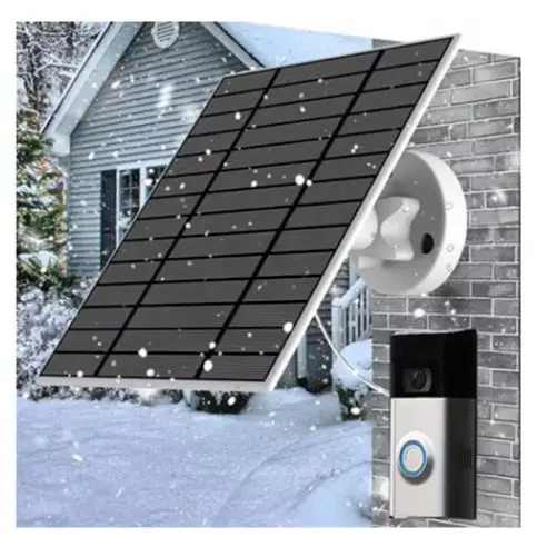 

Compatible Solar Panel Video Doorbell Solar 360 Adjustable Bracket Monocrystalline Silicon For Extreme Weather