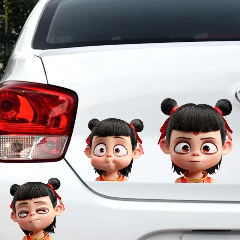 

Originality Nezha 2 Magic Children's Roaming Sea for Car Stickers Windshield Luggage Laptop Wall Decor Home Office Car Accessori