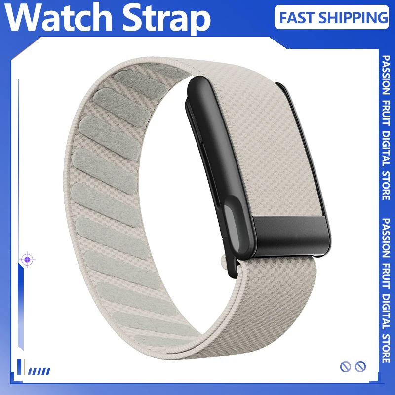 

Zuno Suitable for Whoop 5.0 wristband strap, nylon woven elastic Whoop mg sports replacement strap, W logo metal Wearable Health