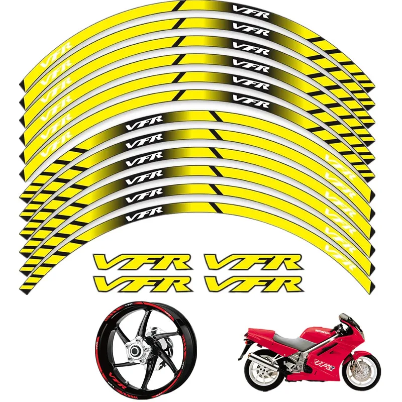 For Honda VFR VFR750 VFR800 VFR1200 VFR1200F Motorcycle Parts Contour Wheel Decoration Decal Sticker