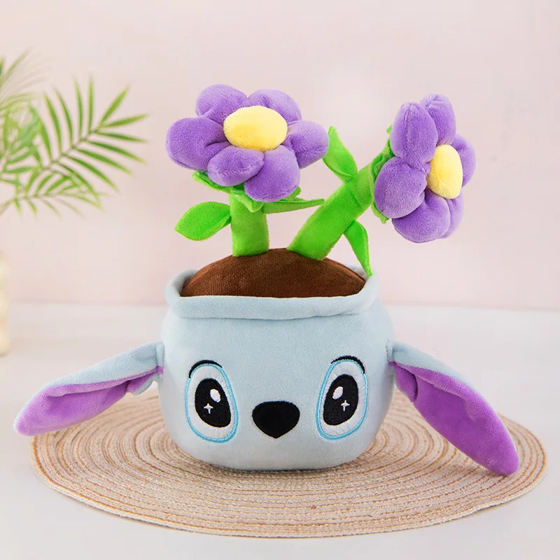 25 cm Hello Kitty Kuromi Stitch Lots-o'-Huggin' Beer Pluche Pop Desktop Ornamenten Bloempot Versieren Accessoires Gift