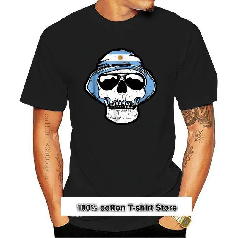 Camiseta con cuello redondo para hombre، camisa con estampado de la bandera de Argentina Ultras، Camisetas estampadas، 2021