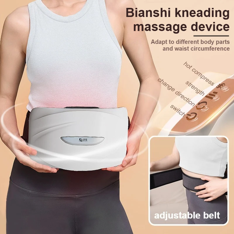 

Electric warm abdomen kneading massager, multifunctional stone kneading waist belt, household moxibustion hot compress device