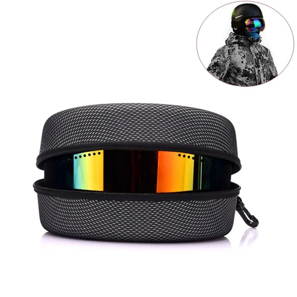 Portable Anti-Shock Ski goggles Case Waterproof Hard Shell Bag Motorcycle Eyewear Box Zipper Goggle Protector Case