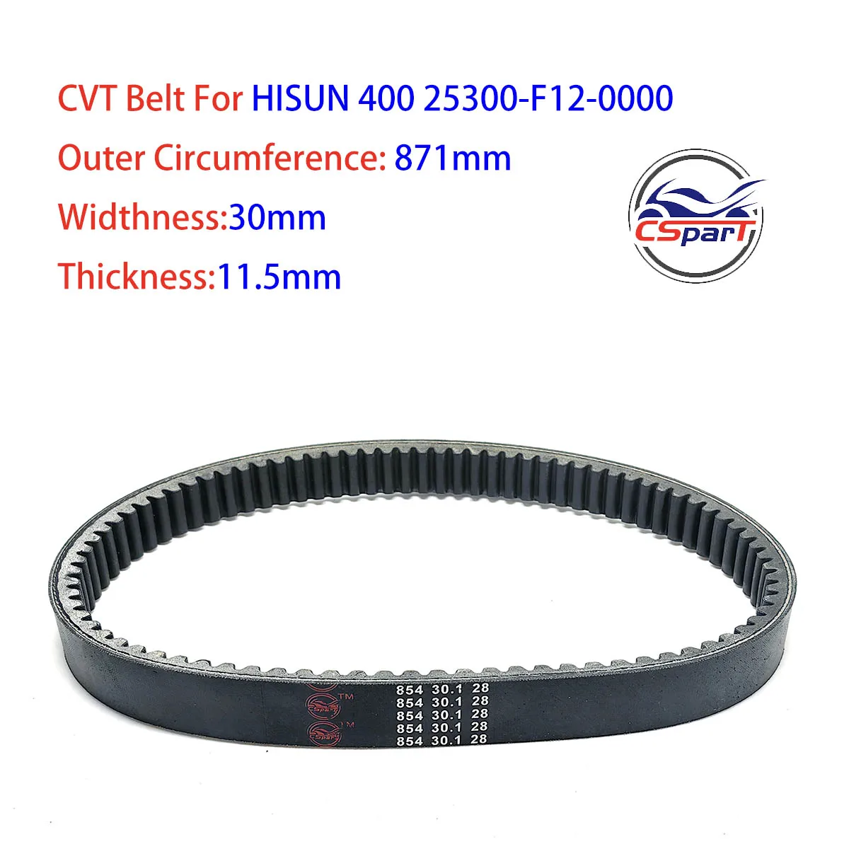 

854 30.1 28 Belt For HS400 Hisun 400CC 400 UTV CVT Drive 25300-F12-0000