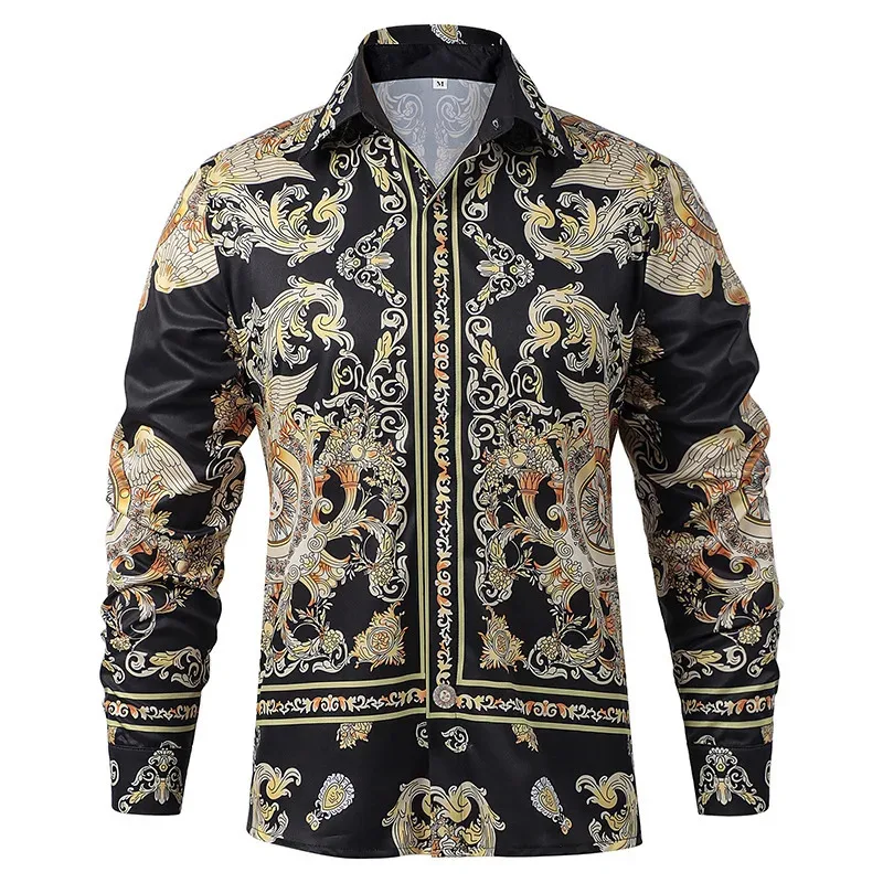 Camisas victorianas góticas medievales Tops hombres pirata manga larga disfraz de fiesta de Halloween ropa gf445f;