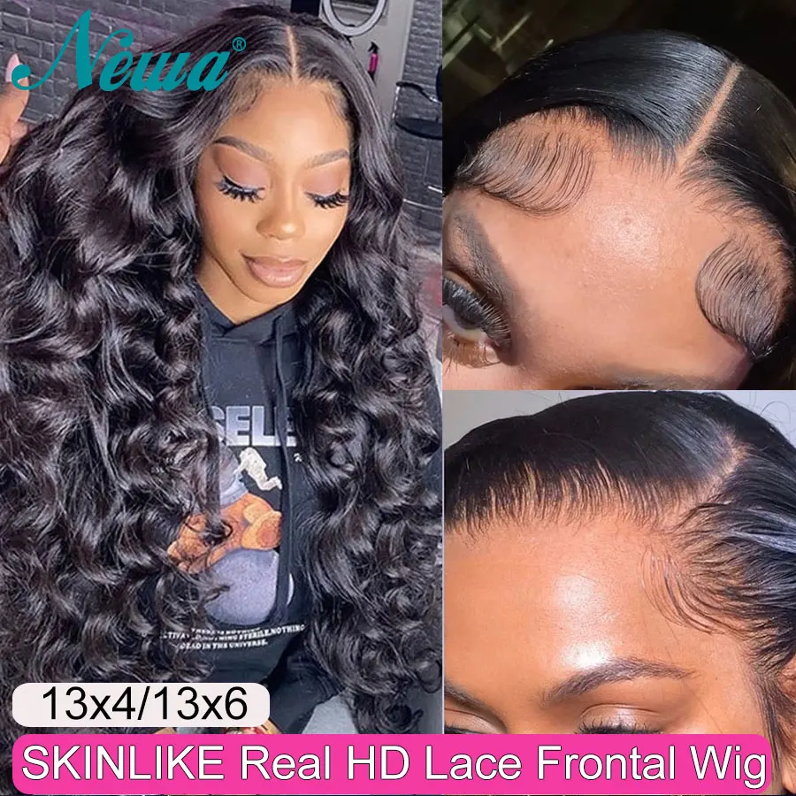 Newa Hair HD Lace Front Wigs 250% 13x6 HD Lace Frontal Wigs Loose Deep Invisible HD Lace Melt Skin HD Lace Front Human Hair Wig