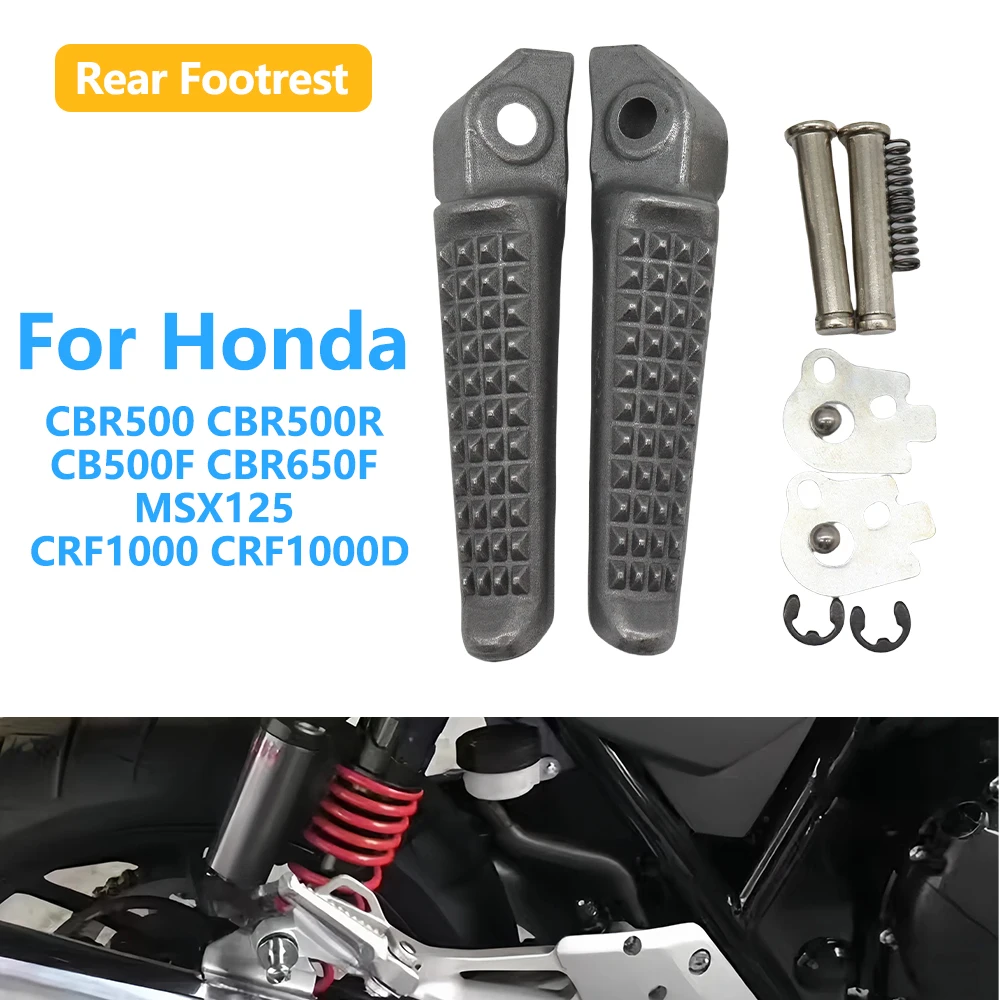 

Rear Footrests Foot Pegs Passenger Footpegs Accessories For Honda CBR500 CBR500R CB500F CBR650F MSX125 125 2014-2019 CRF1000