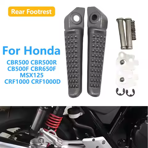 Rear Footrests Foot Pegs Passenger Footpegs Accessories&nbsp;For Honda CBR500 CBR500R CB500F CBR650F MSX125 125 2014-2019 CRF1000