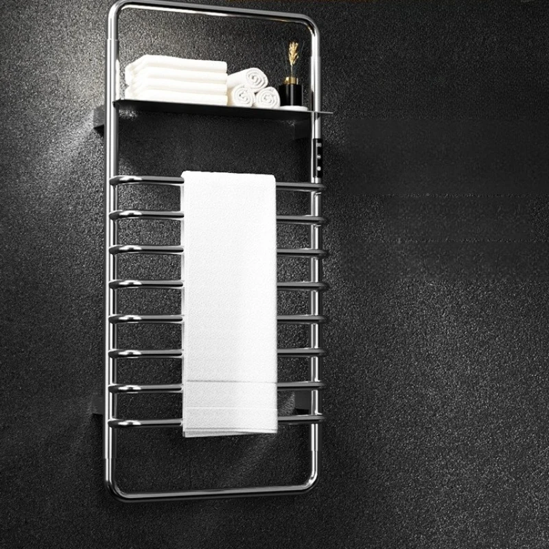 Stainless Steel Electric Towel Rack Durable Electric Heater Waterproof Cloth Warmer Antibacterial Bathroom Hardware Household