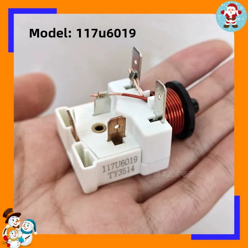 Refrigerator Freezer Compressor SC15 21 SC18G Heavy Hammer Starter Capacitor 117u6019 5017