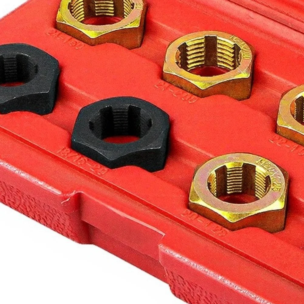 Driveshaft Thread Repair Tool Hex Tap Die Kit For Axle Joint Rethreading And Chassis Bolt Restoration Auto Tool