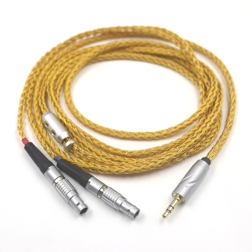 16 Core Balanced OCC Gold Plated For Focal Utopia ELEAR 4Pin XLR 2.5MM 4.4MM Balance Headphone Upgrade Cable