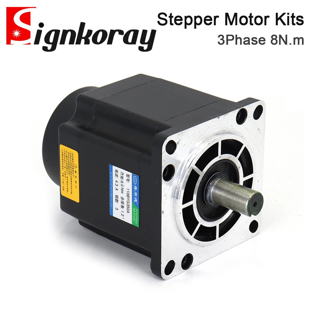 SignkoRay 8N.m 3Phase Stepper Motor Driver Kits 110BY Series 4.3A 220V 3DM2254+110BYG350A