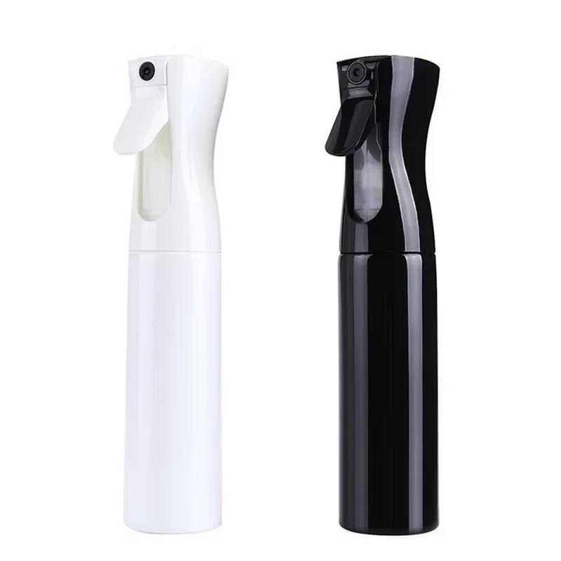Botella pulverizadora para barbería de 300ML, pulverizador continuo, botella pulverizadora fina de alta presión, herramientas para el cuidado de peluquería
