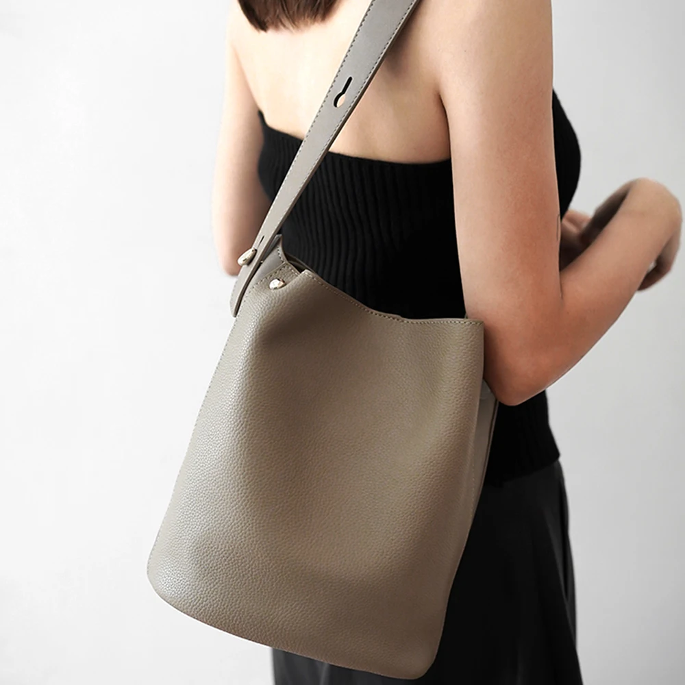 Модная женская сумка-мешок из натуральной кожи 2023, большая роскошная дизайнерская корзина Хобо, женская сумка, элегантная женская сумка-тоут на плечо, кошелек