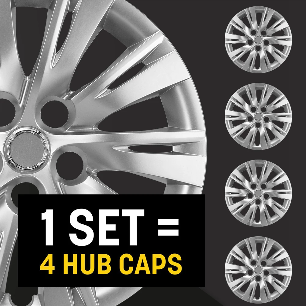 4pcs/set 16 inch Car Wheel Hub Trim Covers ABS Hub Caps Wheel Cap Hubcap Cover Fit for Aluminum Alloy Rims