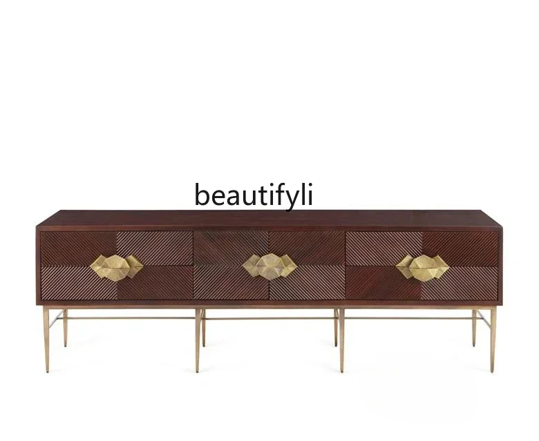 

xz1Console Tables Curio Cabinet Hall Cabinet Partition Solid Wood Stainless Steel Classical Corridor Table Carved Cabinet