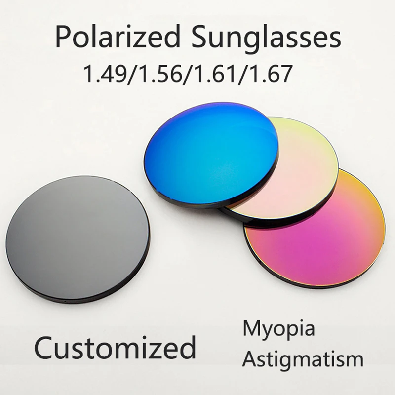 

1.56 1.61 1.67 High Definition Polarized sunglasses Myopia Astigmatism Anti Atrong Light Anti Glare Colorful Sunglasses lenses