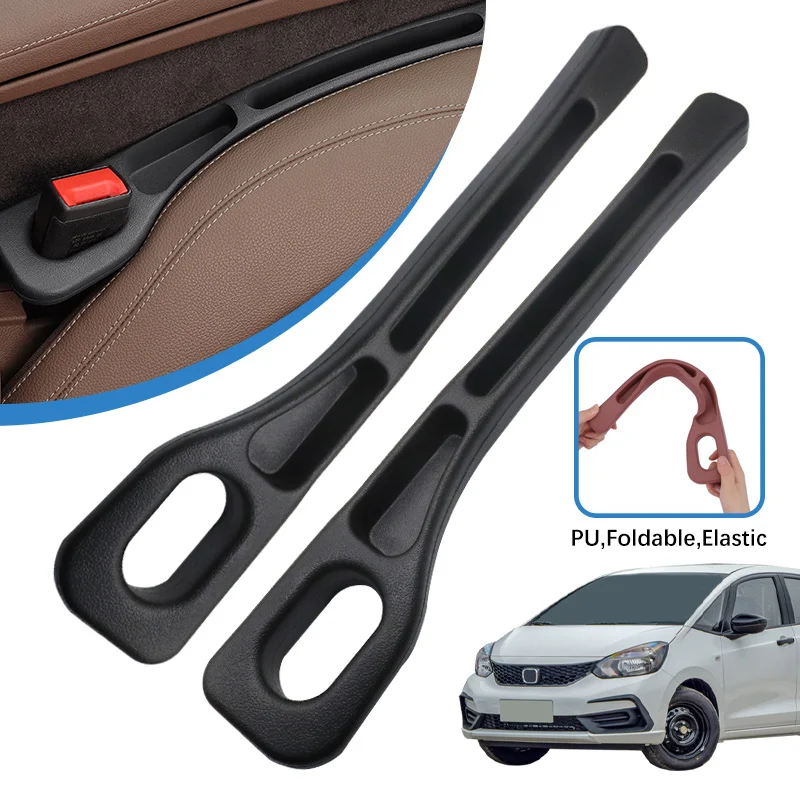 

2pcs For Honda Fit Jazz 2002-2024 Car Seat Gap Filler Between Seats Console Organizer Seat Crevice Storage Box Bag