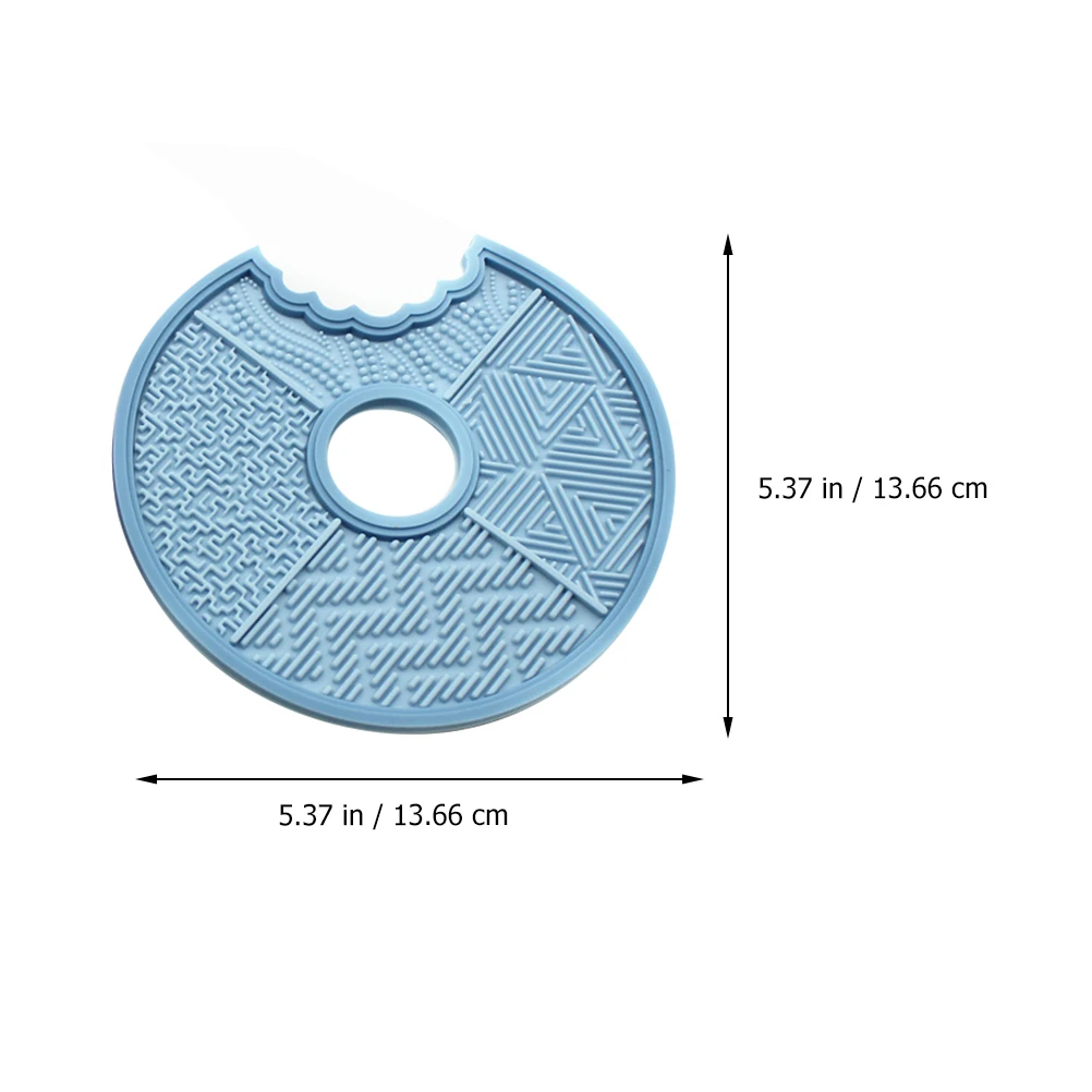 

2pcs Brushes Cleaner Cleaning Pad Silicone Brush Cleaning Pad Gel Long Life Easy Use Home Salon Brushes Cleaner Mat