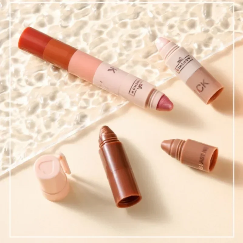 1PC Fine Shimmer, Multi-color Options, Brighten Eyes, Easy To Remove Makeup, 5-in-1 Eye Shadow Stick, Ideal Holiday Gift Series