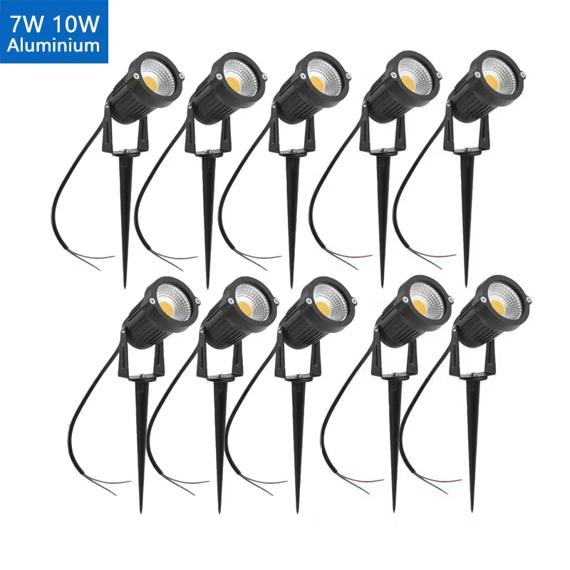 220V12V24V 5W 10W Spike Bulb Light Path Spotlights LED Spot Lights Outdoor Landscape Lights Waterproofor Garden Yard Palm Trees