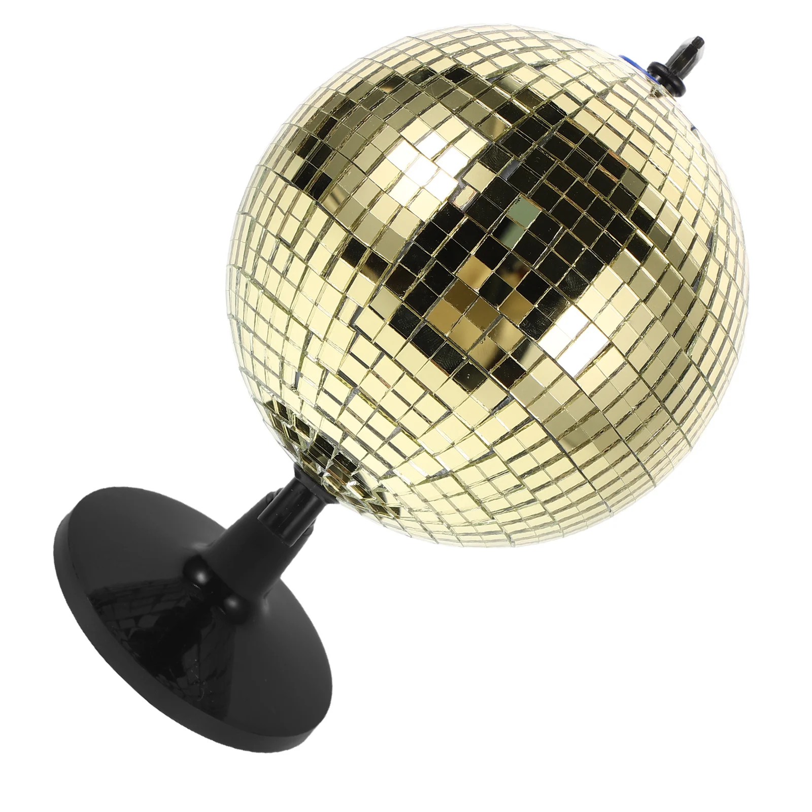 

Golden Earth Globe Rotating Disco Ball For Home Office Desk Decor Reflective Mirror Ball Party Kids Room Table Centerpiece