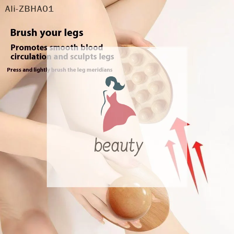 

Инструмент для моделирования тела Гуа Ша, древесная терапия, массажные инструменты для освобождения фасции, деревянная массажная щетка, гладкие меридианы и массаж