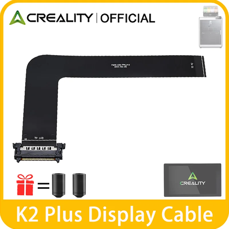 

Creality K2 Plus FPC Cable Touch Screen Display Cable 40P Black PI L207 Interface Touch Panel Screen Cable for K2 Plus 3d Printe
