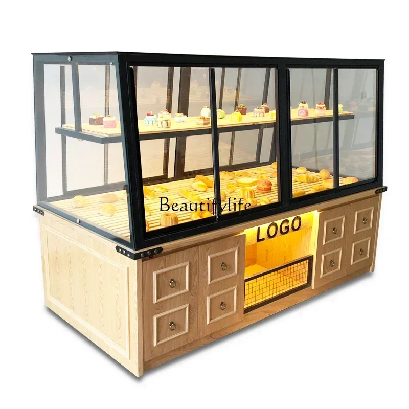 

Bread Display Cabinets Cake Model Glass Cabinet Commercial Display Stand