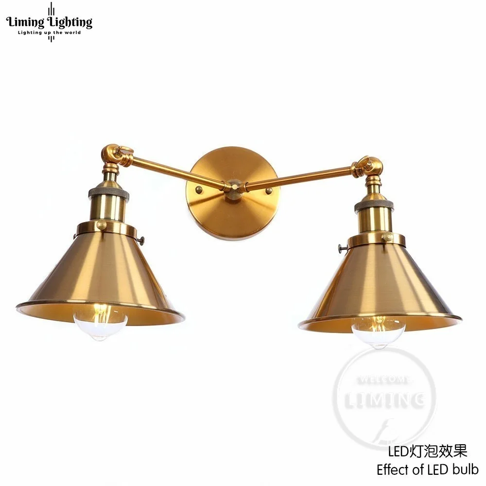 

American Vintage Wall Lamp Indoor Lighting Bedside Lamps Retro Wall Lights For Reading Room Bedroom Home Free Shipping