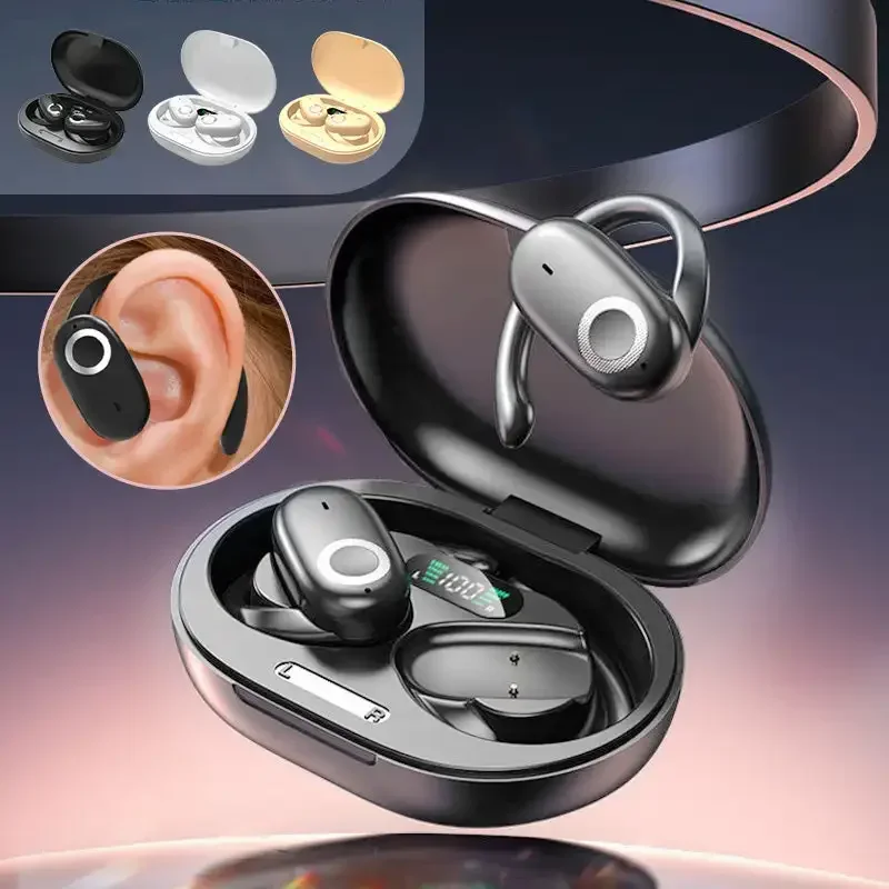 

OWS Bluetooth Headset Wireless Waterproof Earphones Intelligent Digital Display High Sound Quality 3D Surround Sound Open